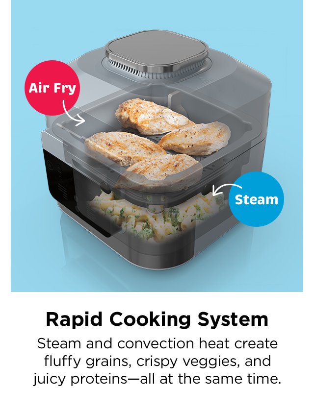 Get the FIRST EVER Rapid Cooker & Air Fryer Life At SharkNinja